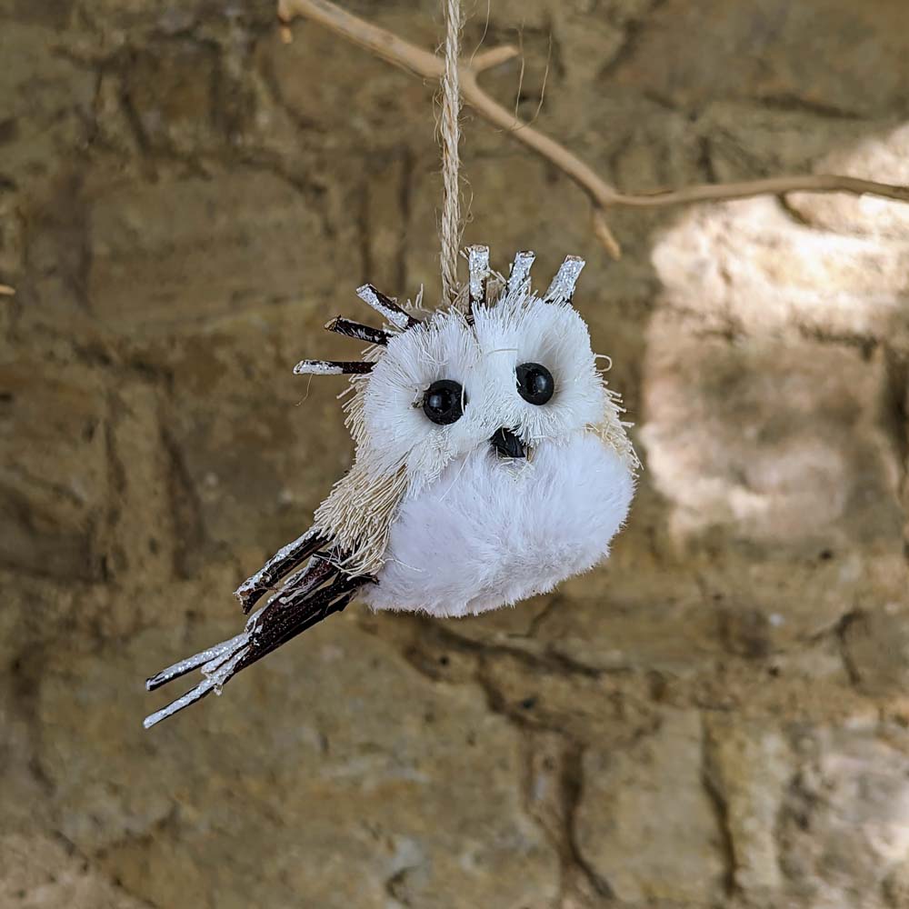 Bristle and Twig Snowy Owl