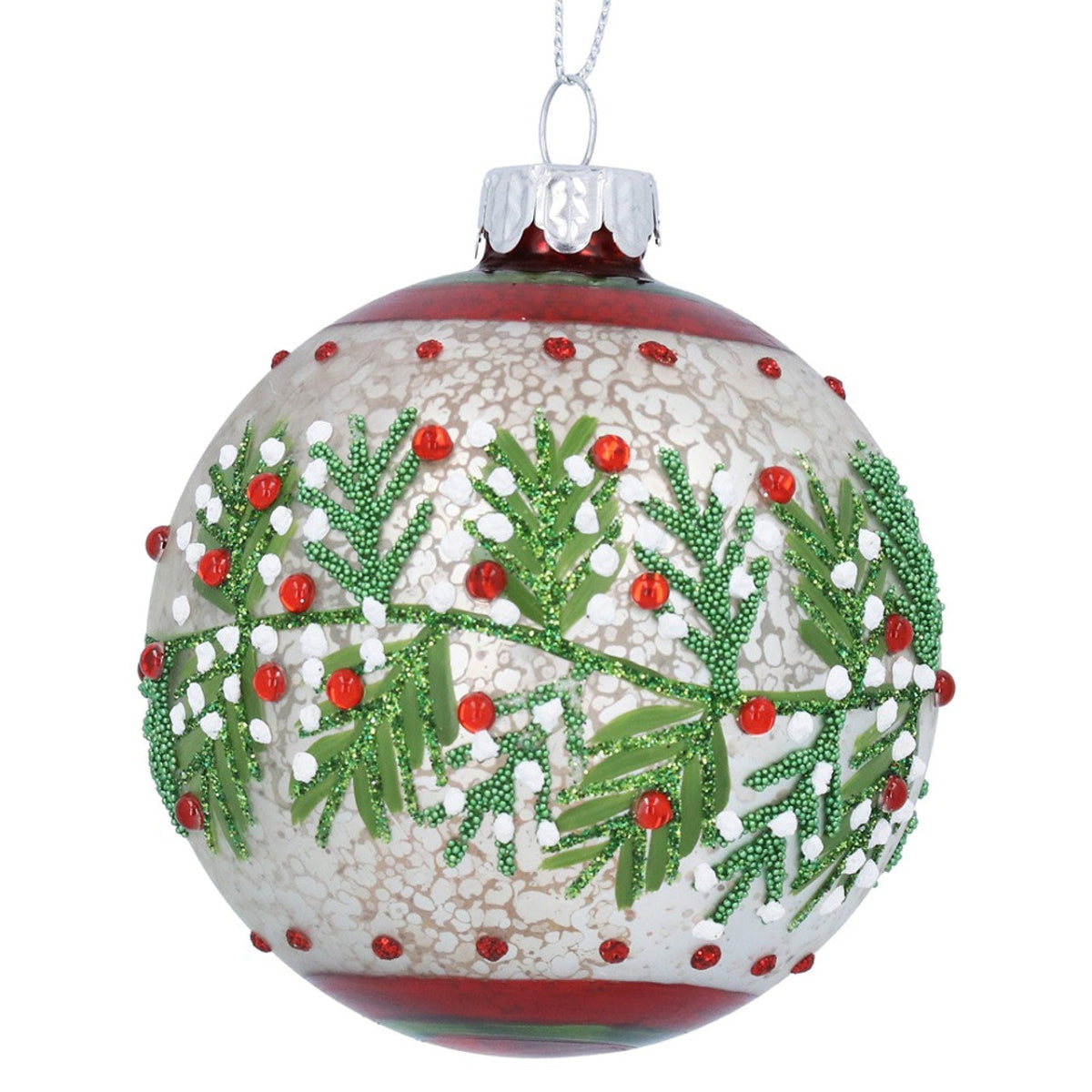 Red And White Berry Bauble