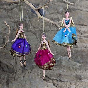 Jewelled Resin & Fabric Fairy Decoration Smalll