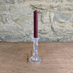 Load image into Gallery viewer, Clear Glass Moulded Candlestick, Sml

