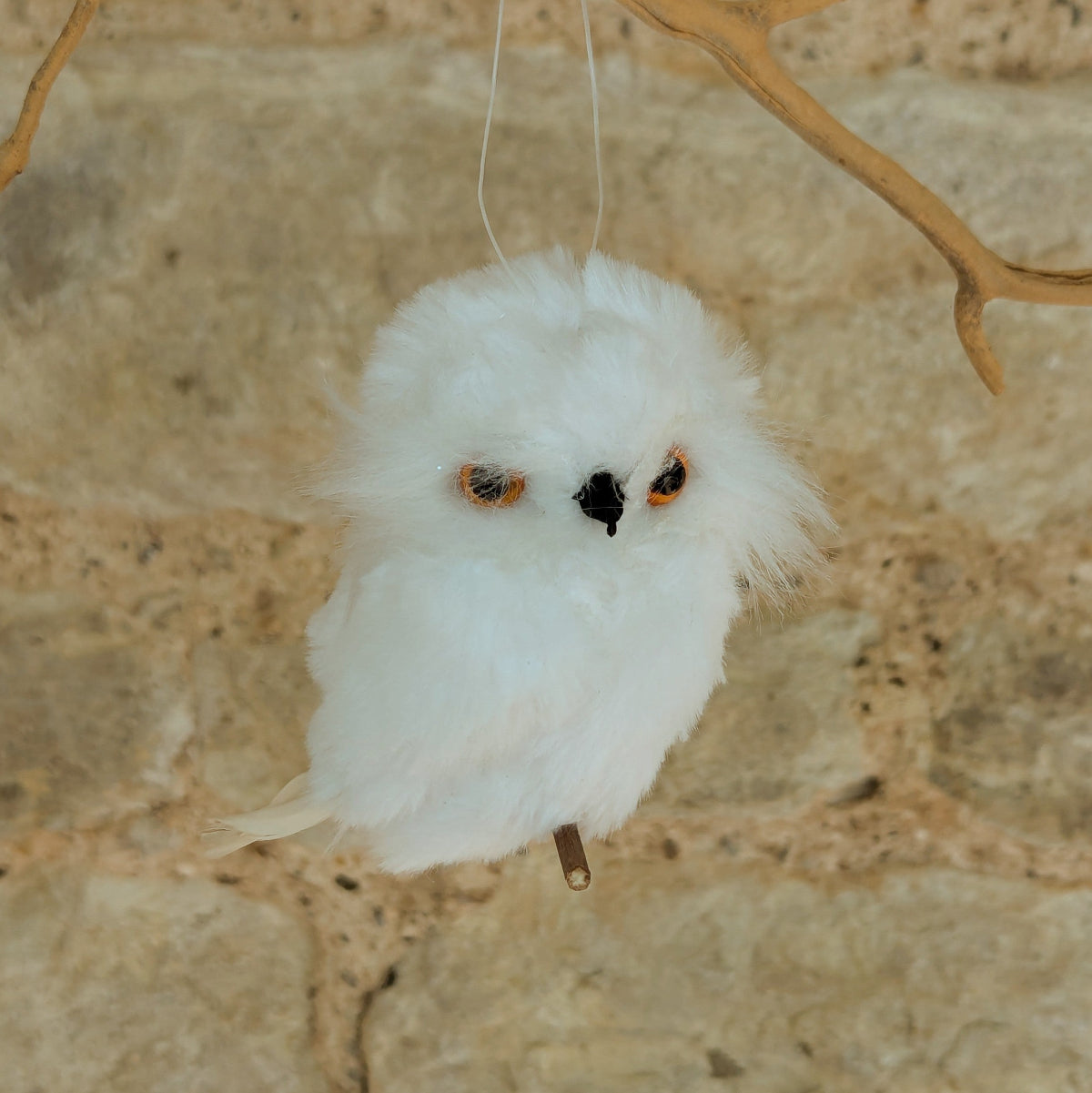 White Fluffy Owl Dec