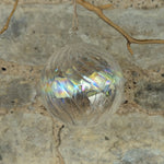 Load image into Gallery viewer, Clear and White opaque glass with Swirl
