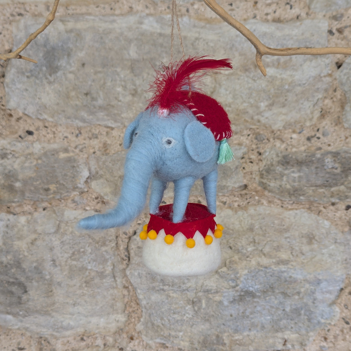 Felt Hanging Circus Elephant