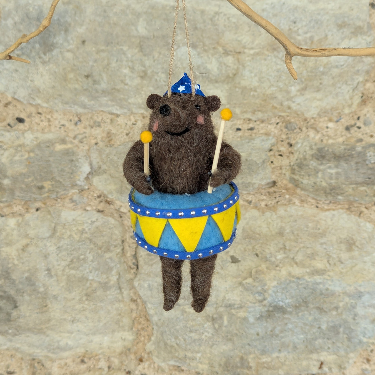 Felt Hanging Circus Bear
