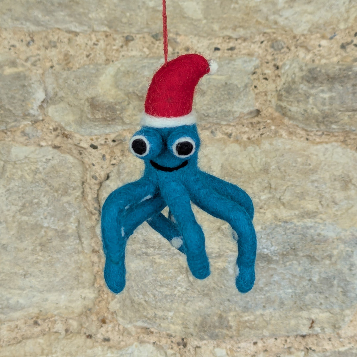 Handmade Felt Christmas Octopus
