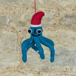 Load image into Gallery viewer, Handmade Felt Christmas Octopus

