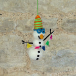 Load image into Gallery viewer, Handmade Felt Benedict the Snowman
