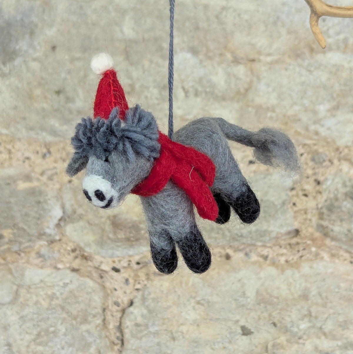 Handmade Felt Christmas Donkey
