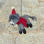 Load image into Gallery viewer, Handmade Felt Christmas Donkey
