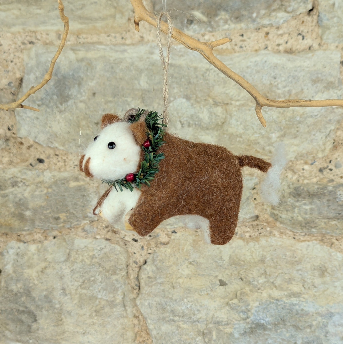 Mixed Wool Cattle Decoration