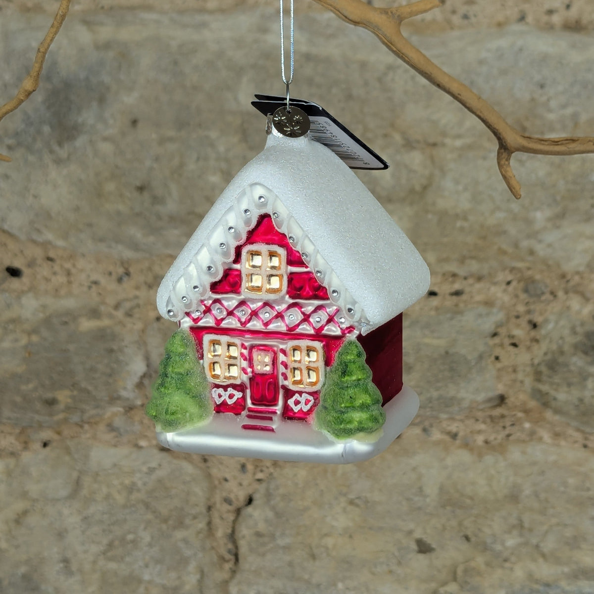 Glass Chalet with Snowy finish