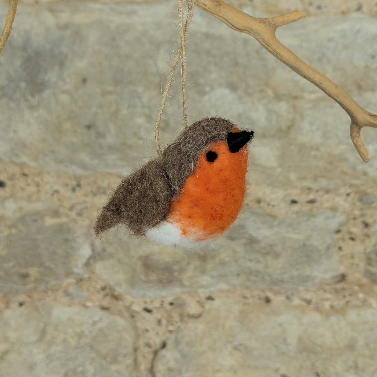 Felted Wool Robin