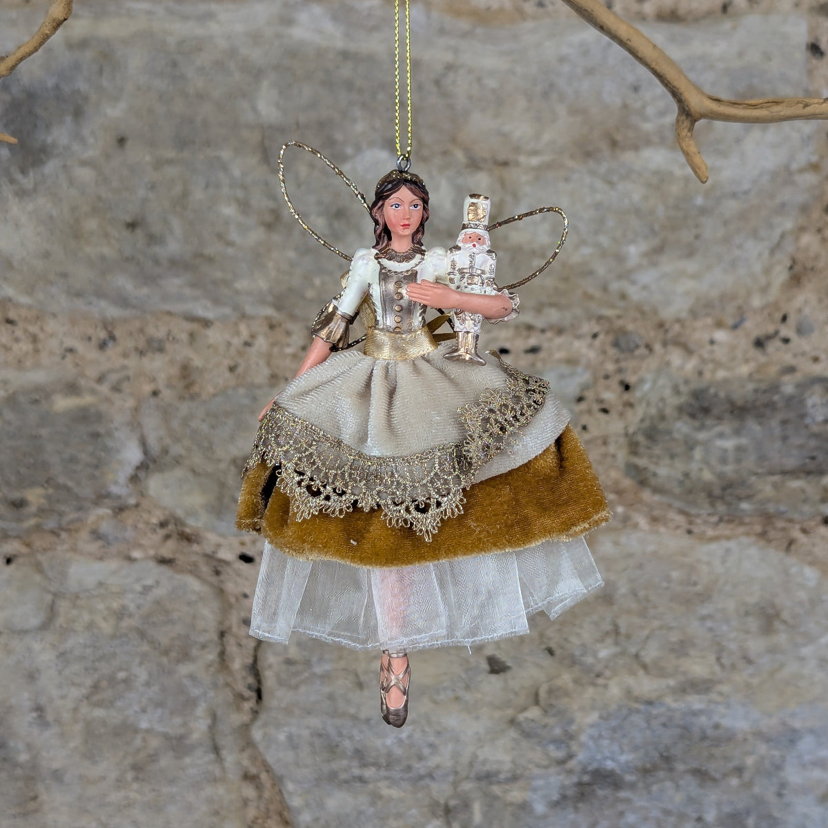 Cream & Gold Nutcracker Fairy