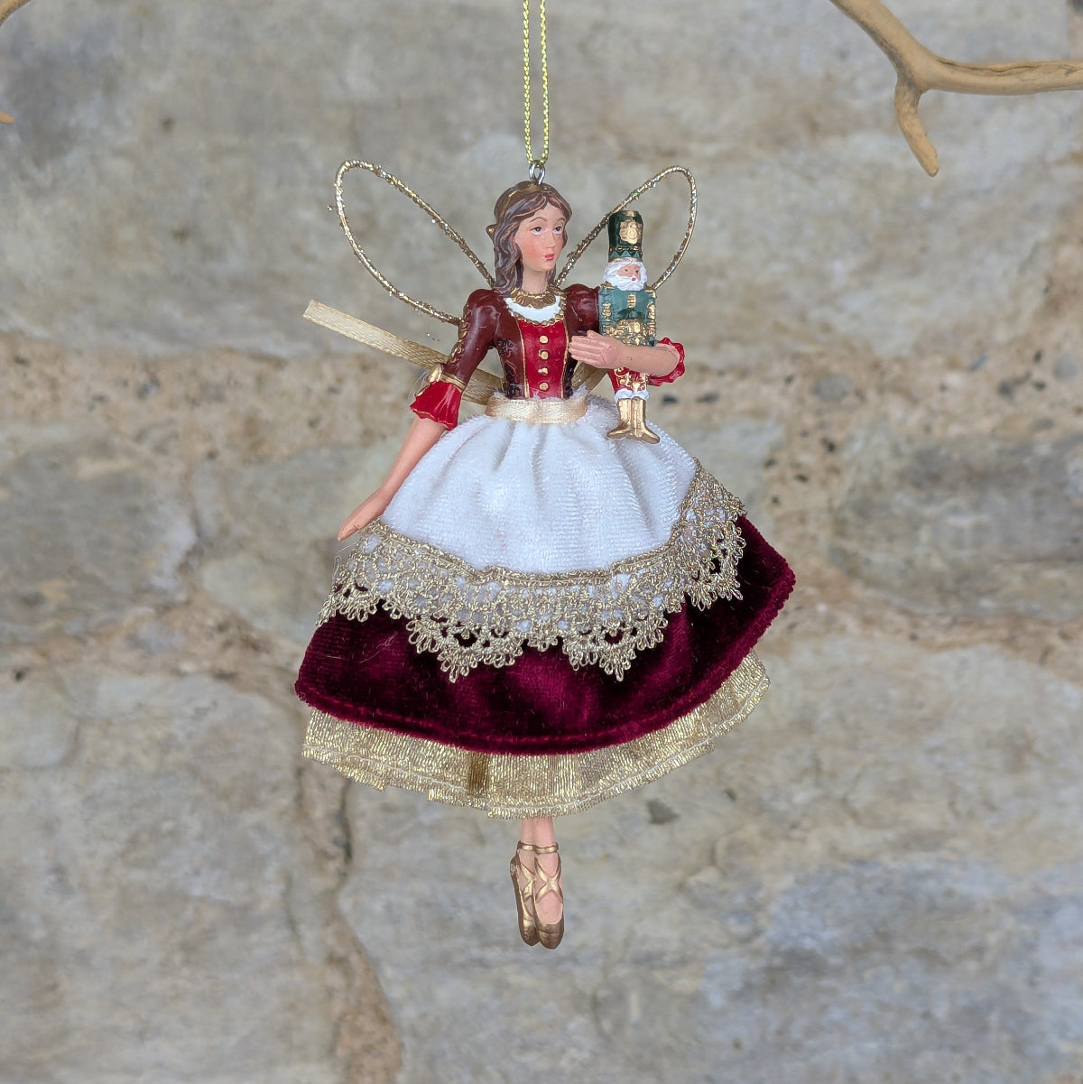 Red Velvet Fairy With Nutcracker
