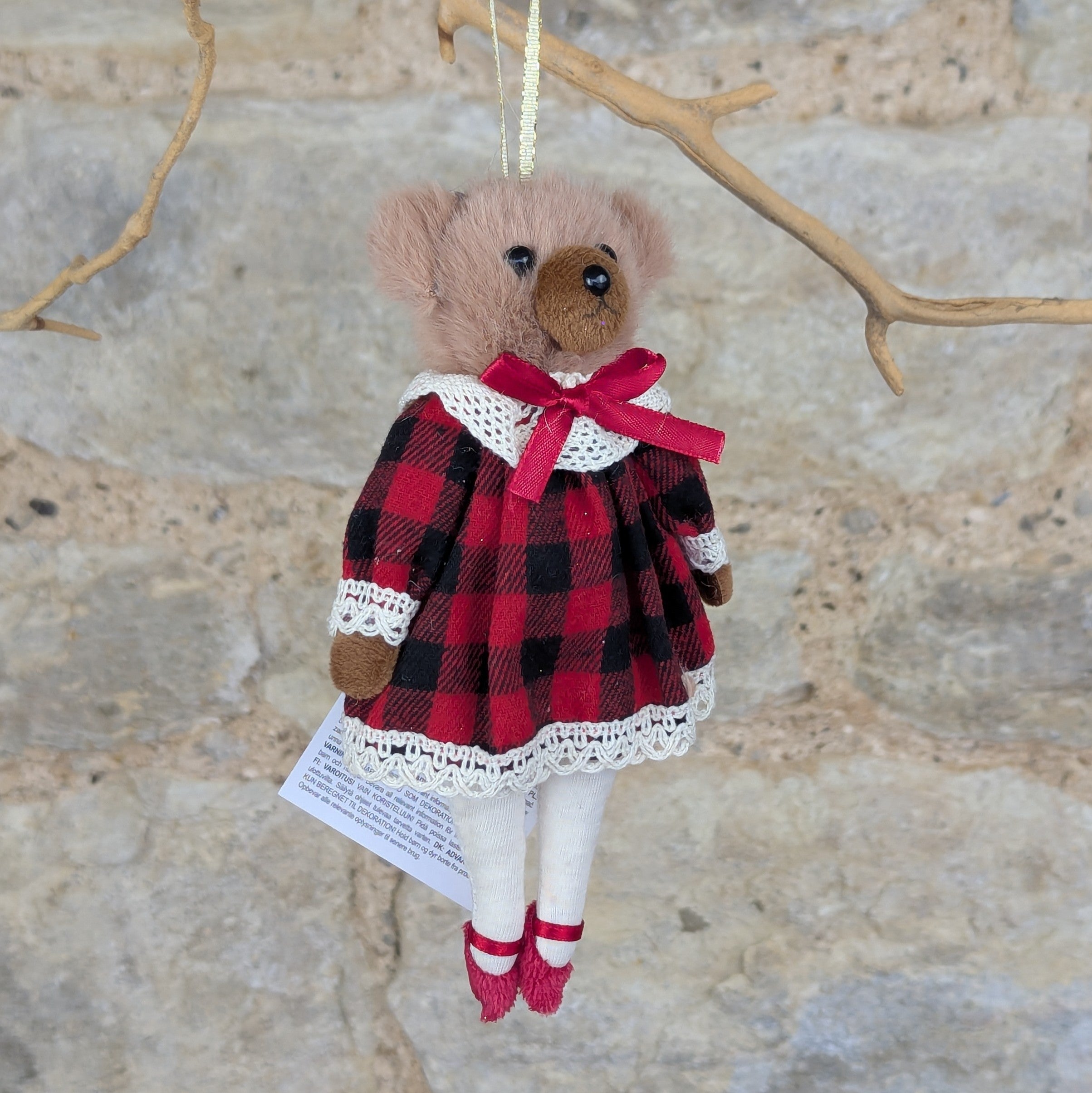 Bear In Red Dress/ Blue Jacket