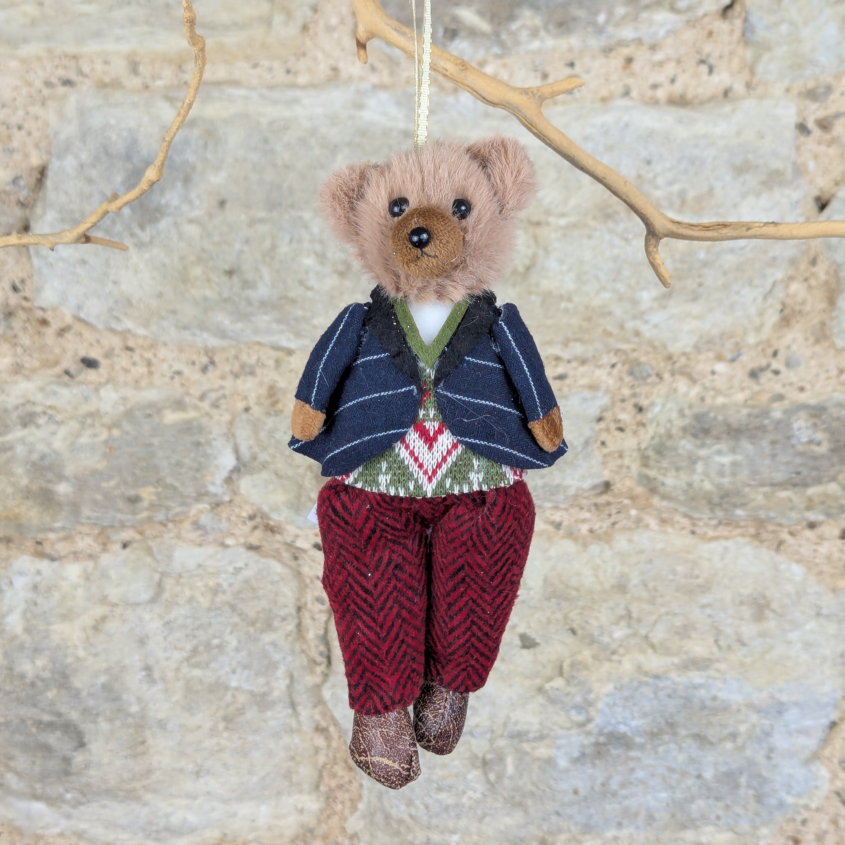 Bear In Red Dress/ Blue Jacket