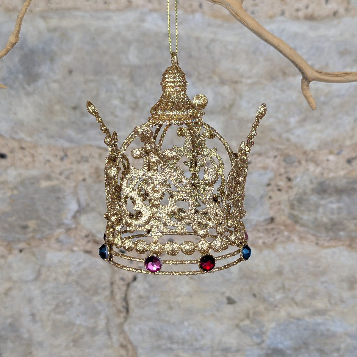 Gold Filigree Crown With Jewels