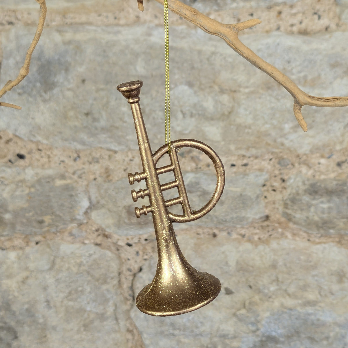 Gold Glitter Trumpet