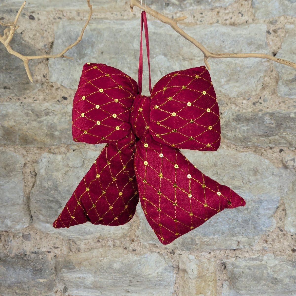 Red and Gold Bow
