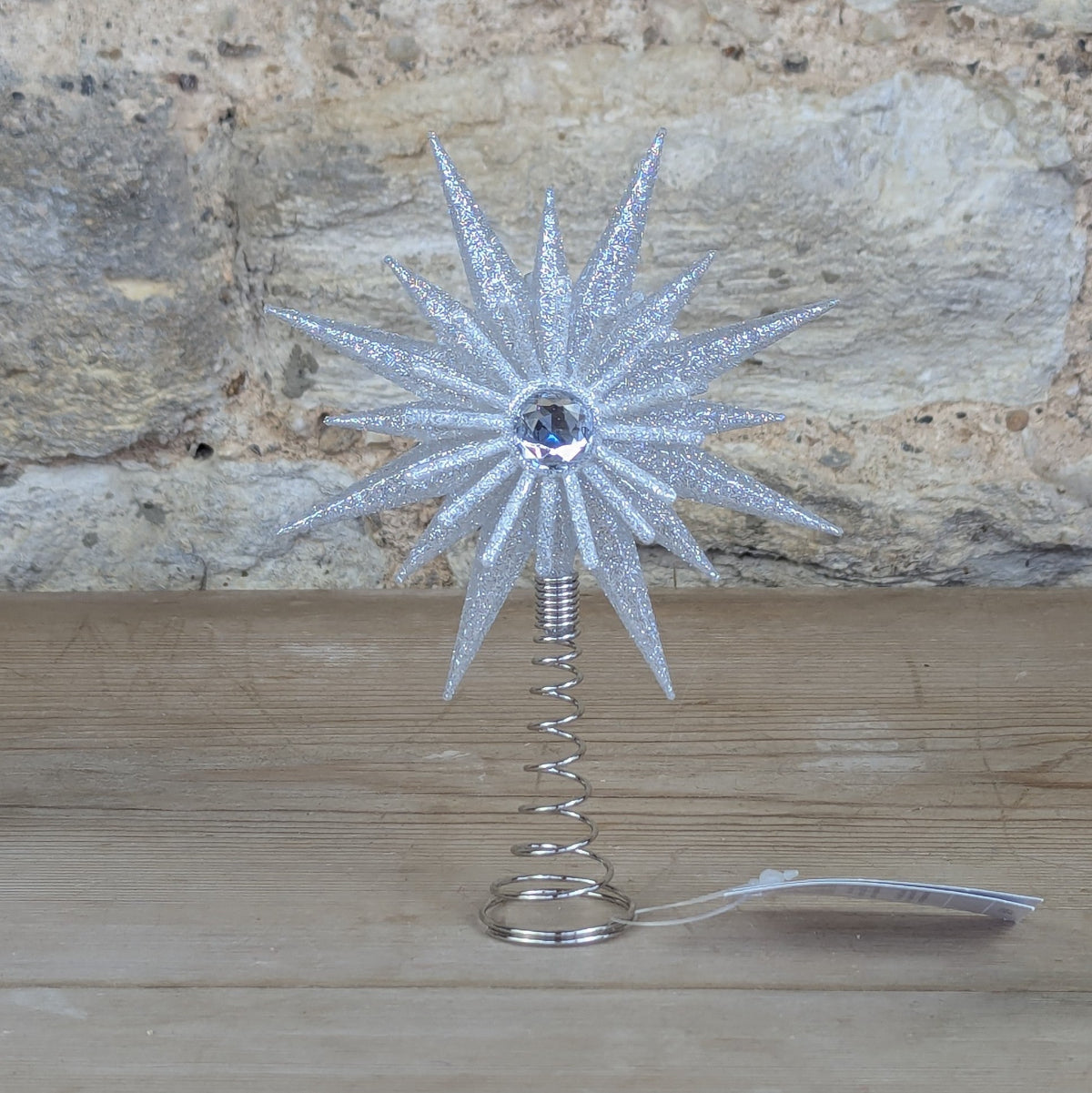 Silver Starburst Tree Topper