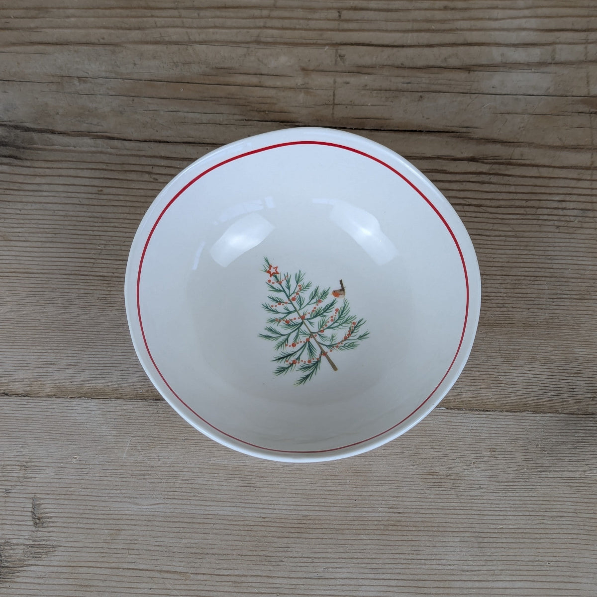 Scandi Tree Stoneware Bowl,