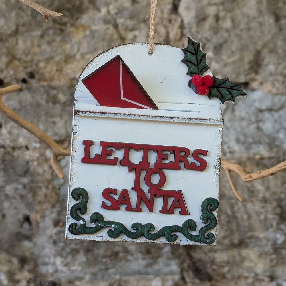Wooden Letters To Santa Box