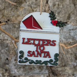 Wooden Letters To Santa Box