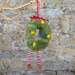Load image into Gallery viewer, Fabric Wreath Person Decoration
