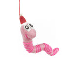 Load image into Gallery viewer, Handmade Felt Christmas Wrigley the Worm
