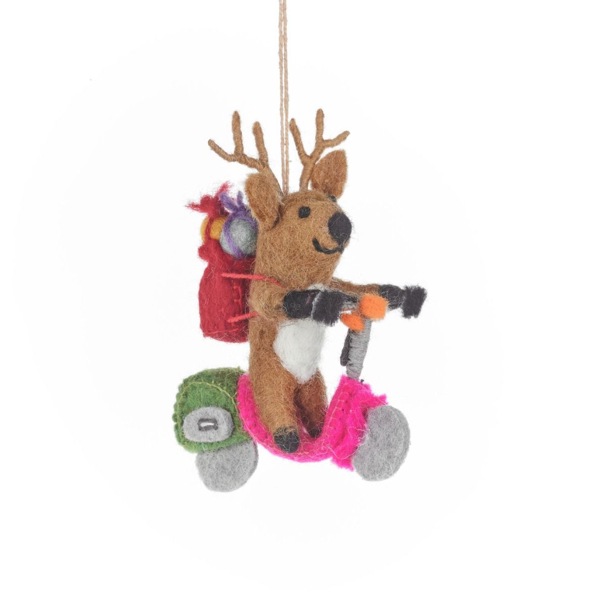 Handmade Felt Comet the Reindeer
