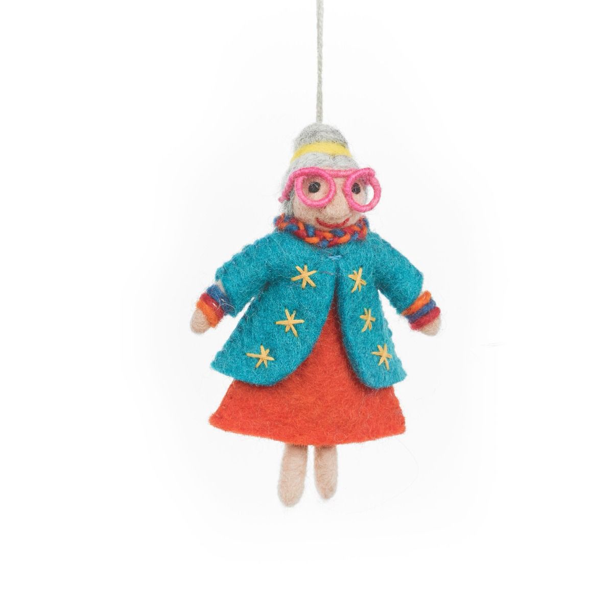 Handmade Felt Groovy Granny Dorothy