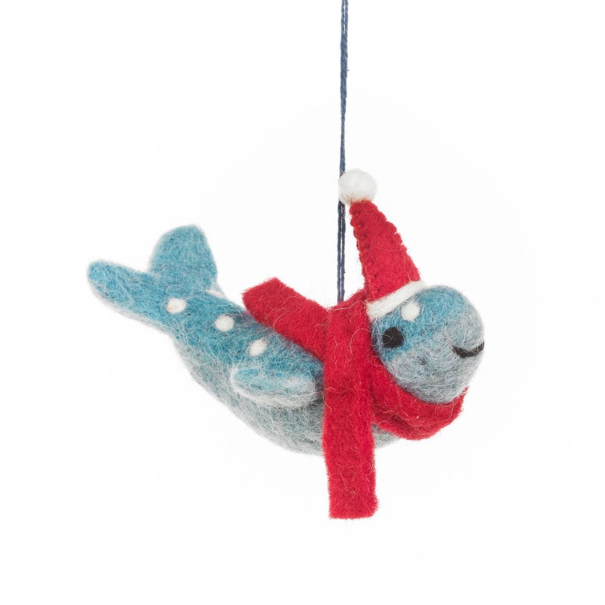 Handmade Felt Christmas Humpback Whale