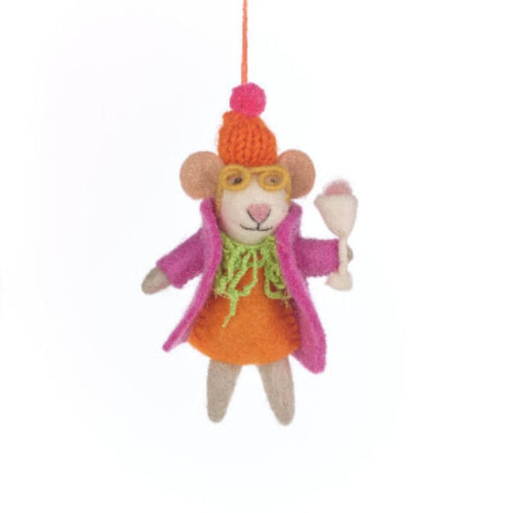 Handmade Felt Margie the Merry Mouse